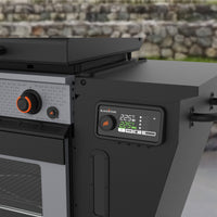 Bronco 36” Griddle Vertical Pellet Smoker Combo - 36" Griddle with Hood | Blackstone Products