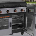 Bronco 36” Griddle Vertical Pellet Smoker Combo - 36" Griddle with Hood | Blackstone Products