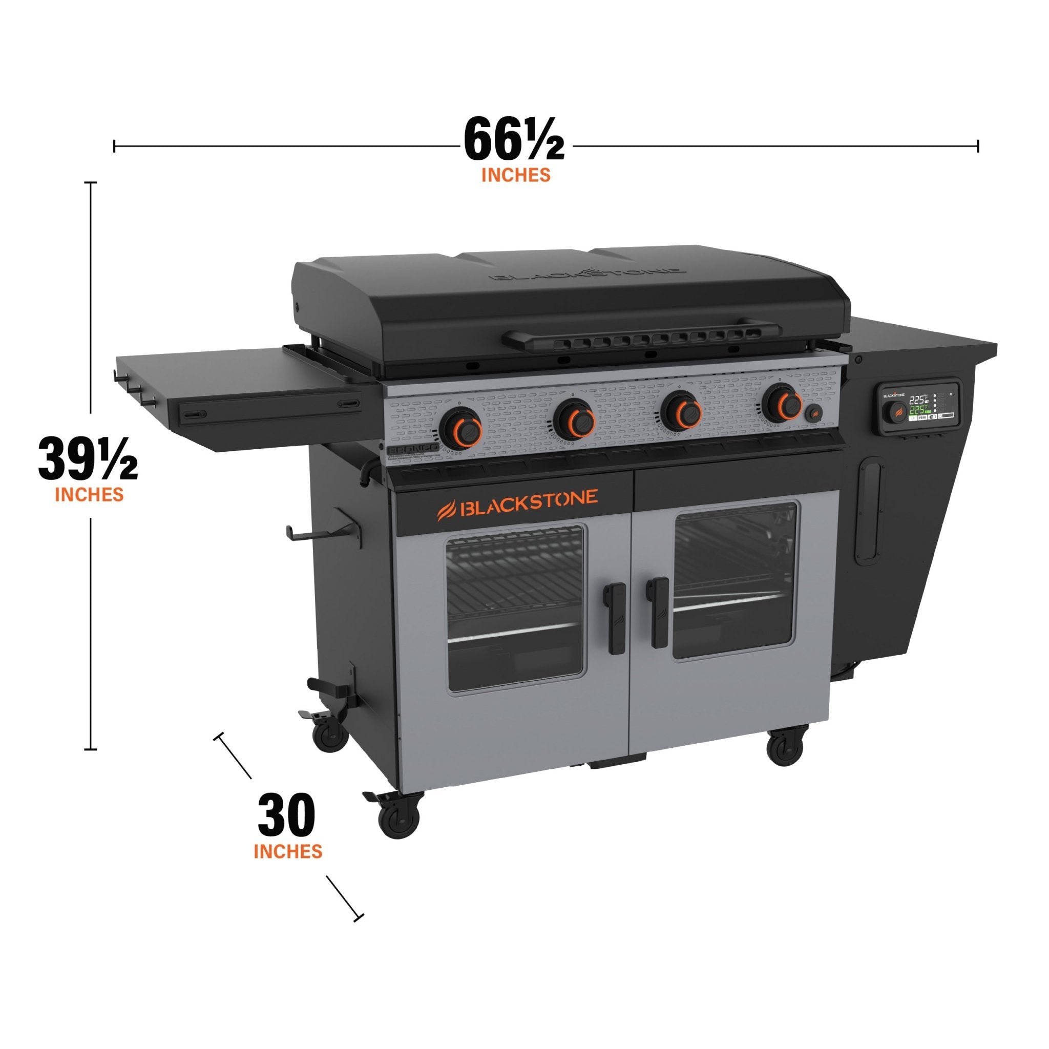Bronco 36” Griddle Vertical Pellet Smoker Combo - 36
