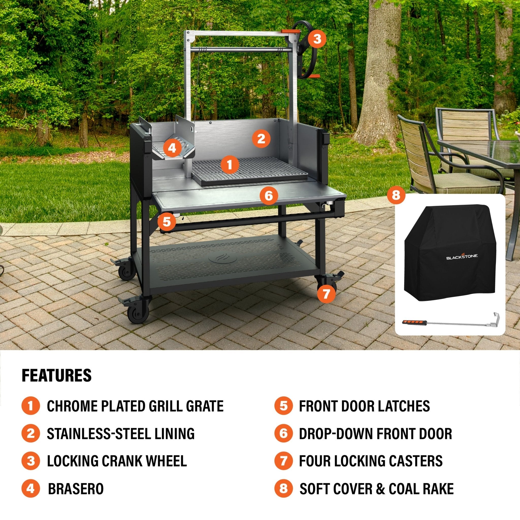 Bronco Open Flame Grill - | Blackstone Products