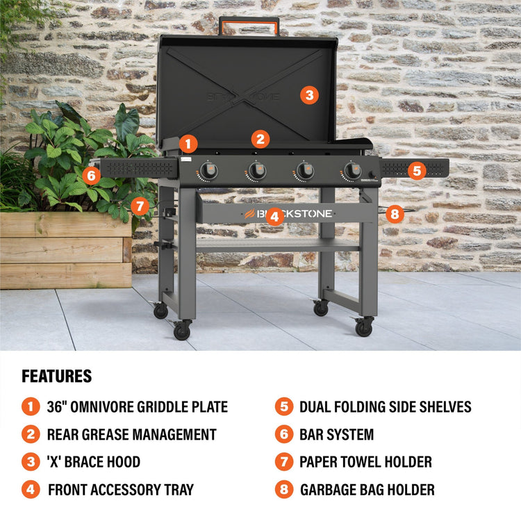 Culinary 36” Griddle with Hood - 36" Griddle with Hood | Blackstone Products