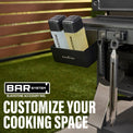 Culinary BAR System Tool Hooks, Grease Gate, and Tool Holder - Must - Have Griddle Accessories | Blackstone Products