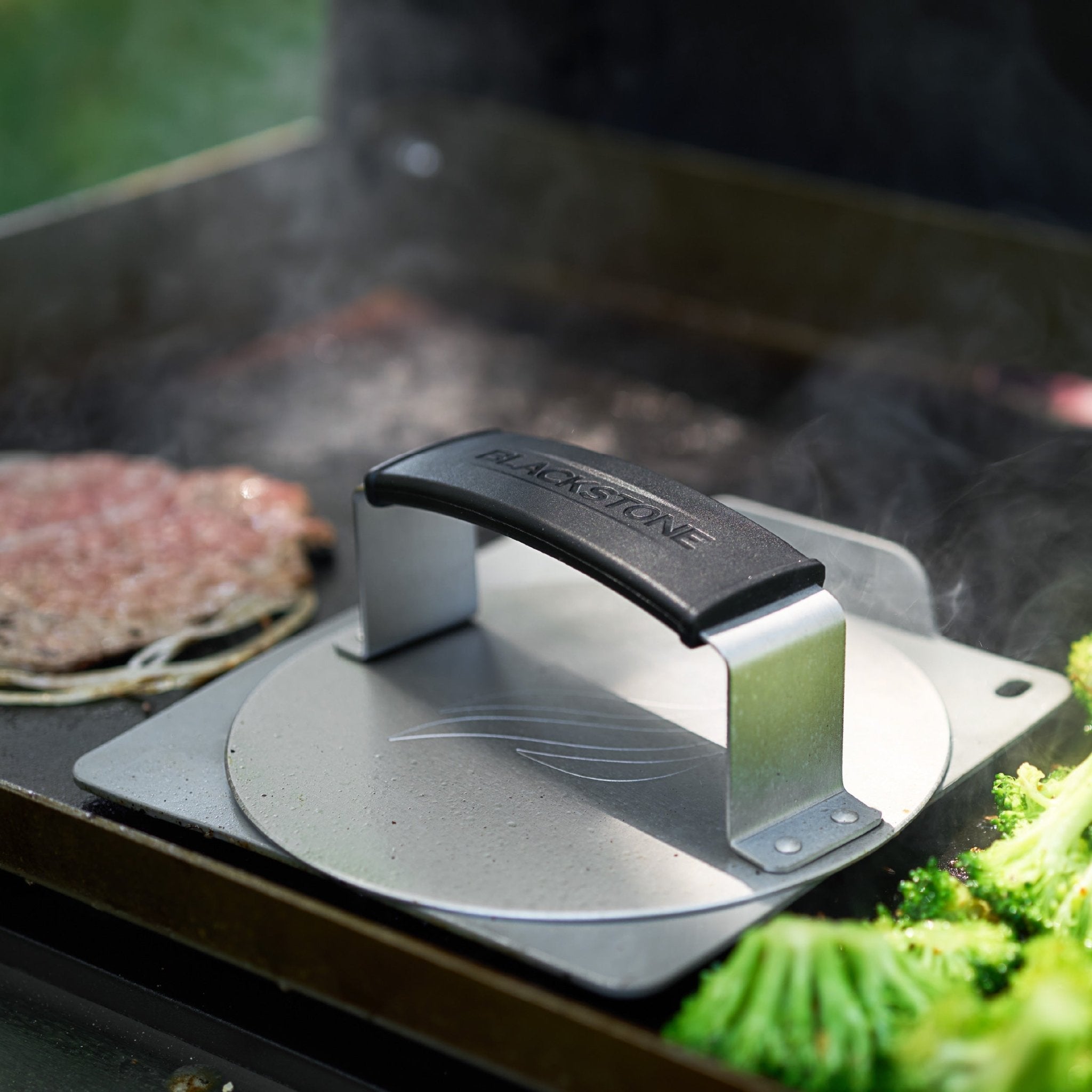 Culinary Smash Burger Press with Smash Guard - Must - Have Griddle Accessories | Blackstone Products