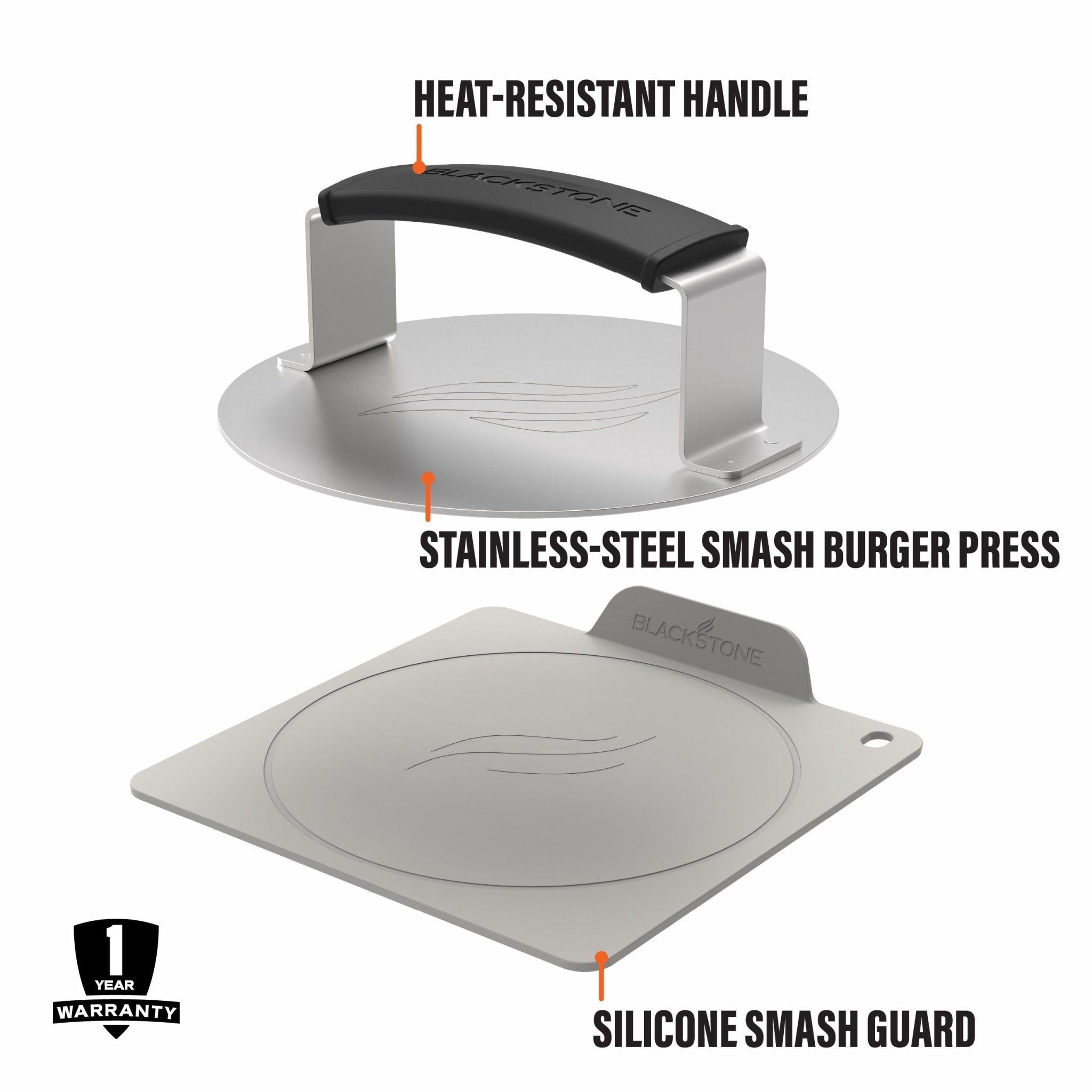 Culinary Smash Burger Press with Smash Guard - Must - Have Griddle Accessories | Blackstone Products