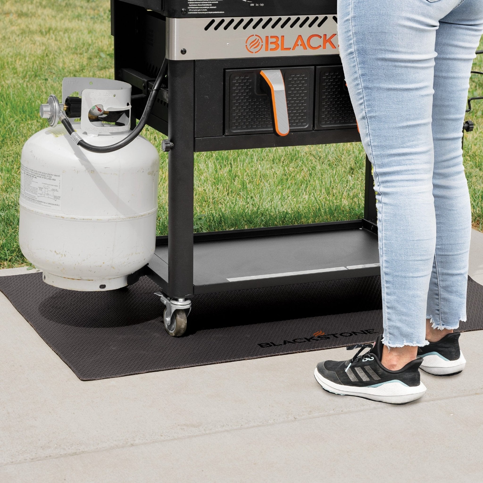 Fireproof & Waterproof Under Blackstone Griddle BBQ Mat, Heat R