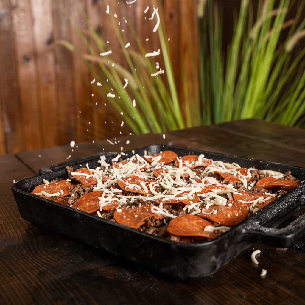 MixRBBQ Cast Iron Skillet Plate - Pizza Pan Pizza Oven Accessories