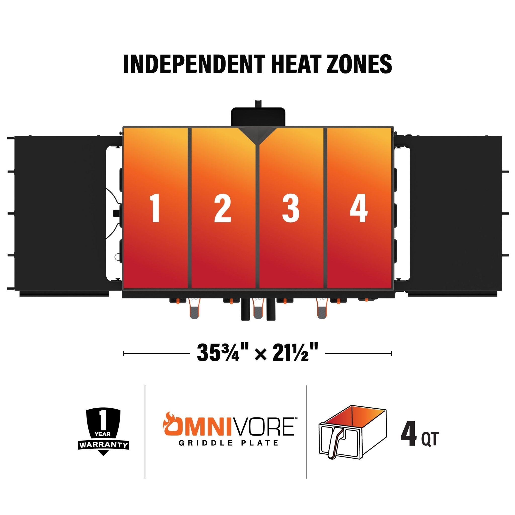 Original 36” Griddle Airfryer Combo - 36