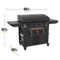 Original 36” Griddle Airfryer Combo (Natural Gas) - 36" Griddle with Hood | Blackstone Products
