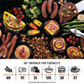 Original 36” Griddle Airfryer Combo (Natural Gas) - 36" Griddle with Hood | Blackstone Products