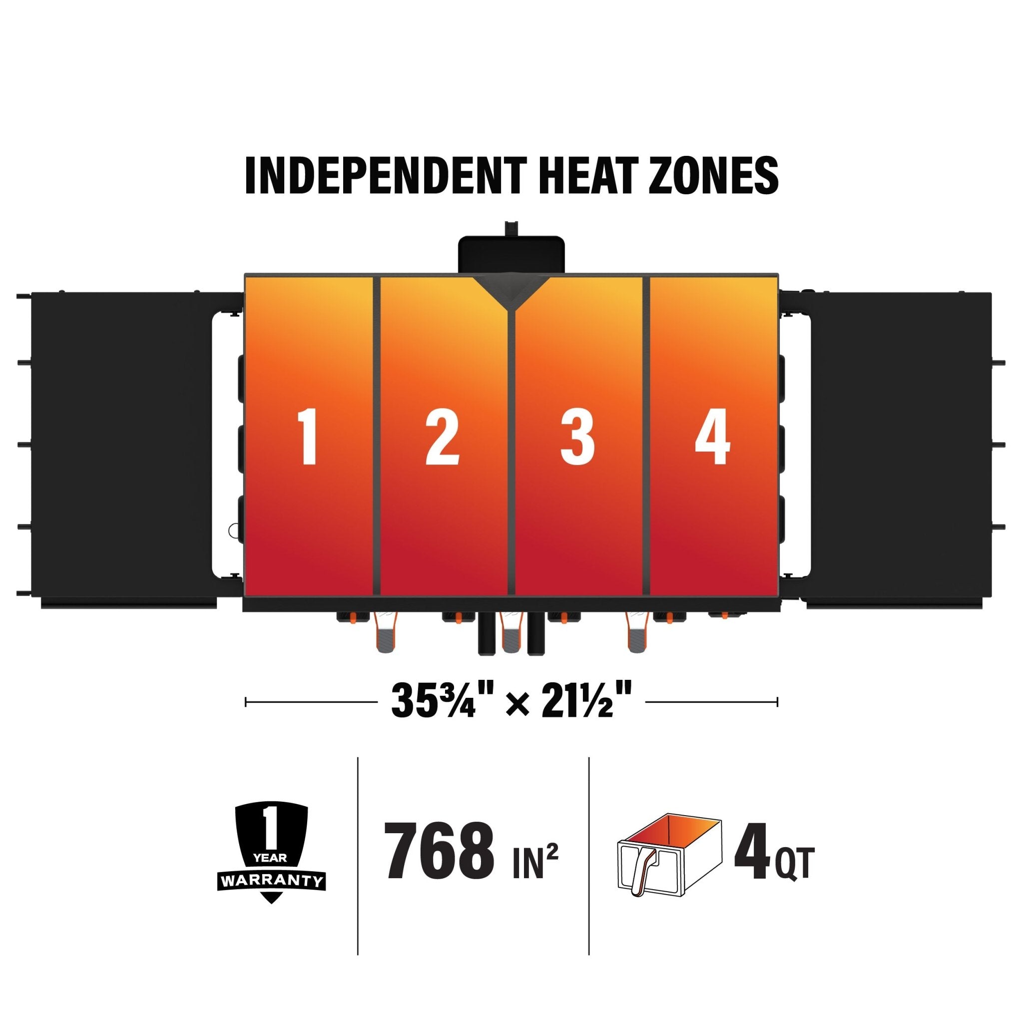 Original 36” Griddle Airfryer Combo (Natural Gas) - 36