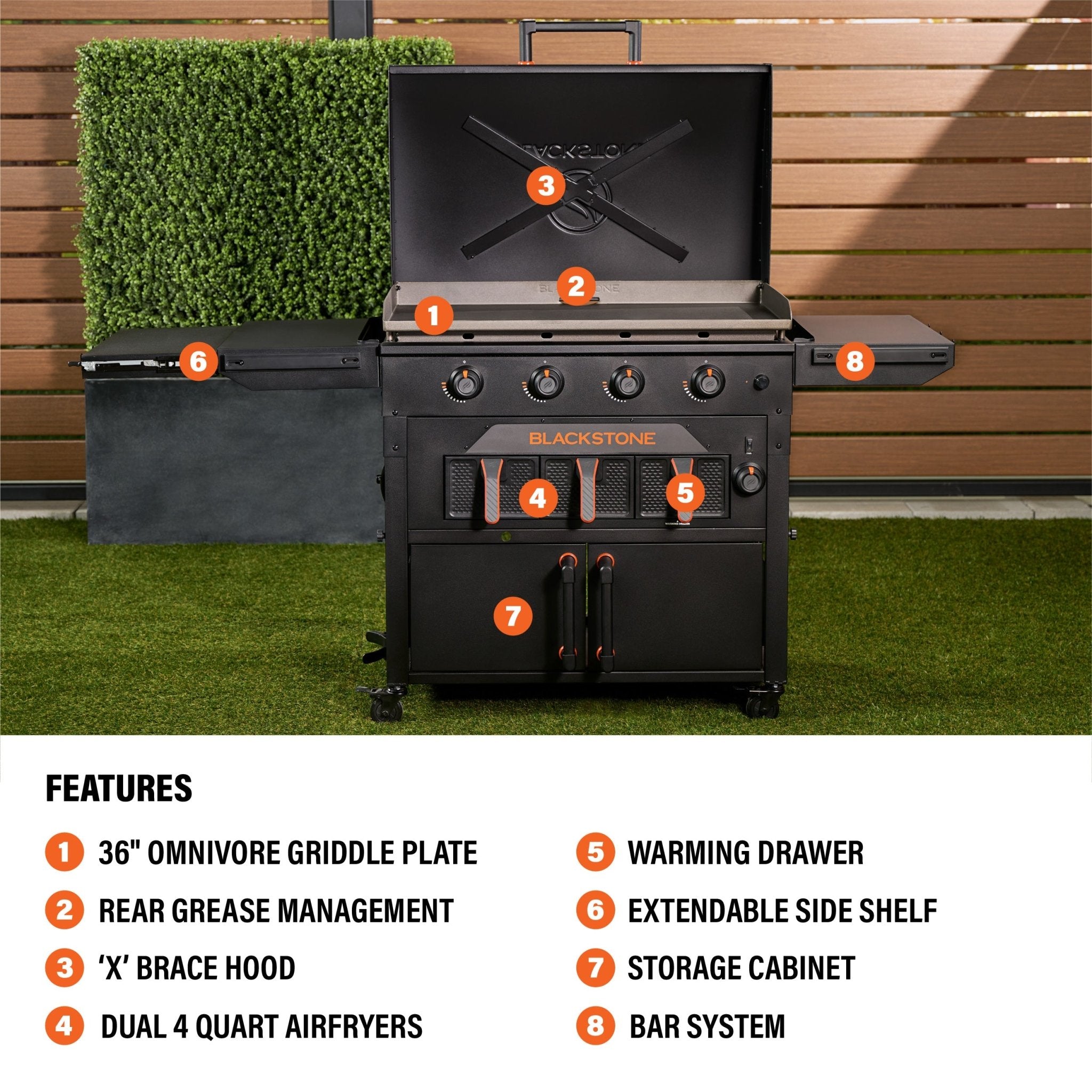 Original 36” Griddle Airfryer Combo (Natural Gas) - 36