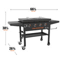 Original 36” Griddle with Hard Cover (Natural Gas) - 36" Griddle with Hood | Blackstone Products