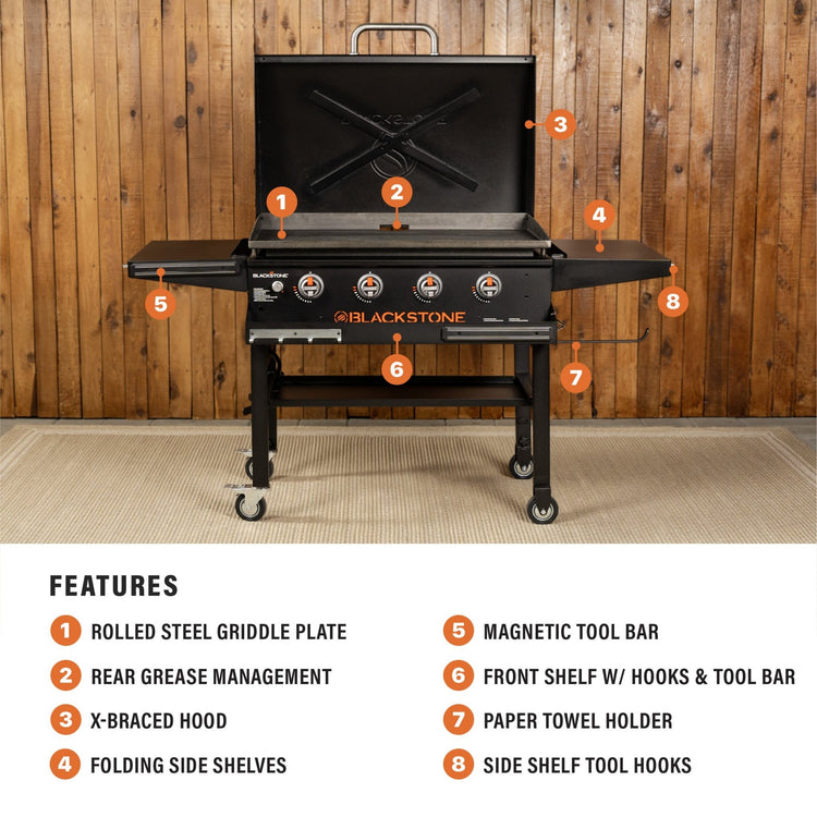 Original 36” Griddle with Hood Bundle - 36" Griddle with Hood | Blackstone Products