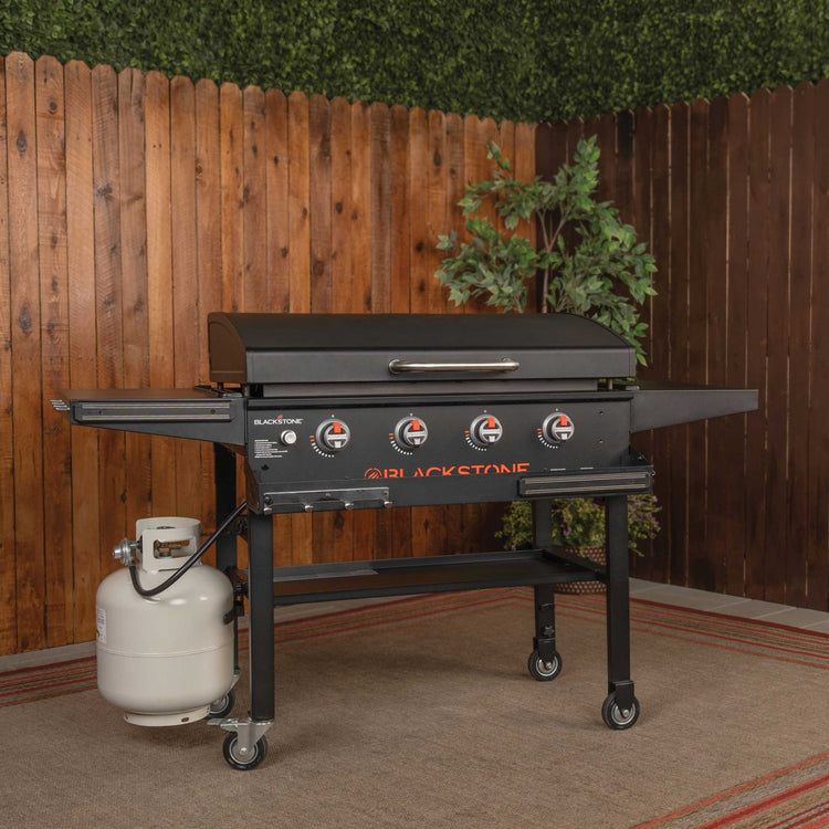 Original 36in Griddle W/Hood & Front shelf - 36" Griddle with Hood | Blackstone Products