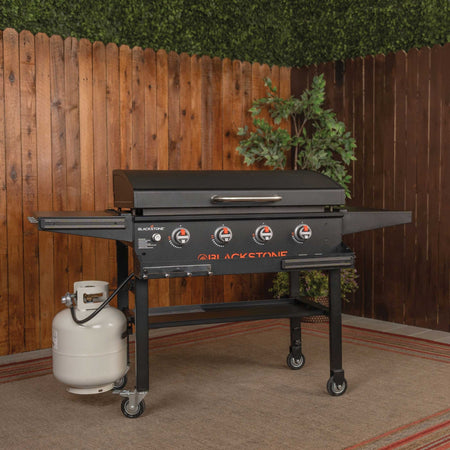 Original 36in Griddle W/Hood & Front shelf - 36" Griddle with Hood | Blackstone Products