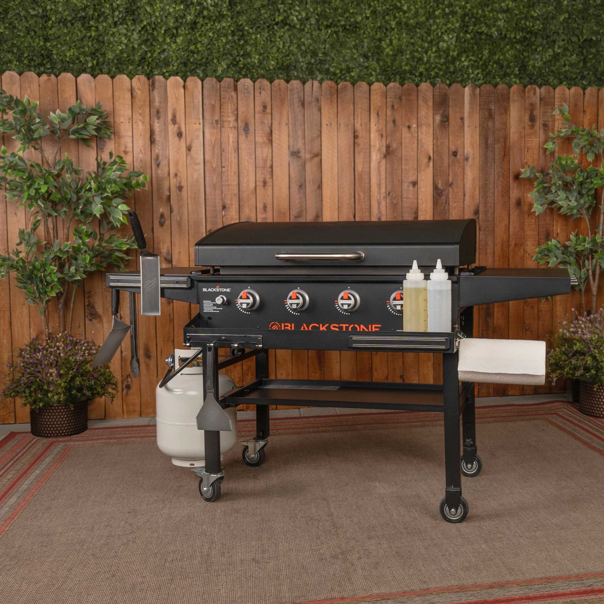 Original 36in Griddle W/Hood & Front shelf - 36