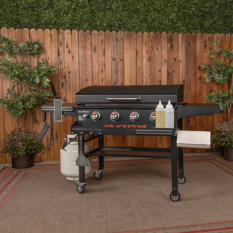 Original 36in Griddle W/Hood & Front shelf - 36" Griddle with Hood | Blackstone Products