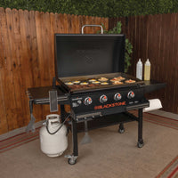 Original 36in Griddle W/Hood & Front shelf - 36" Griddle with Hood | Blackstone Products