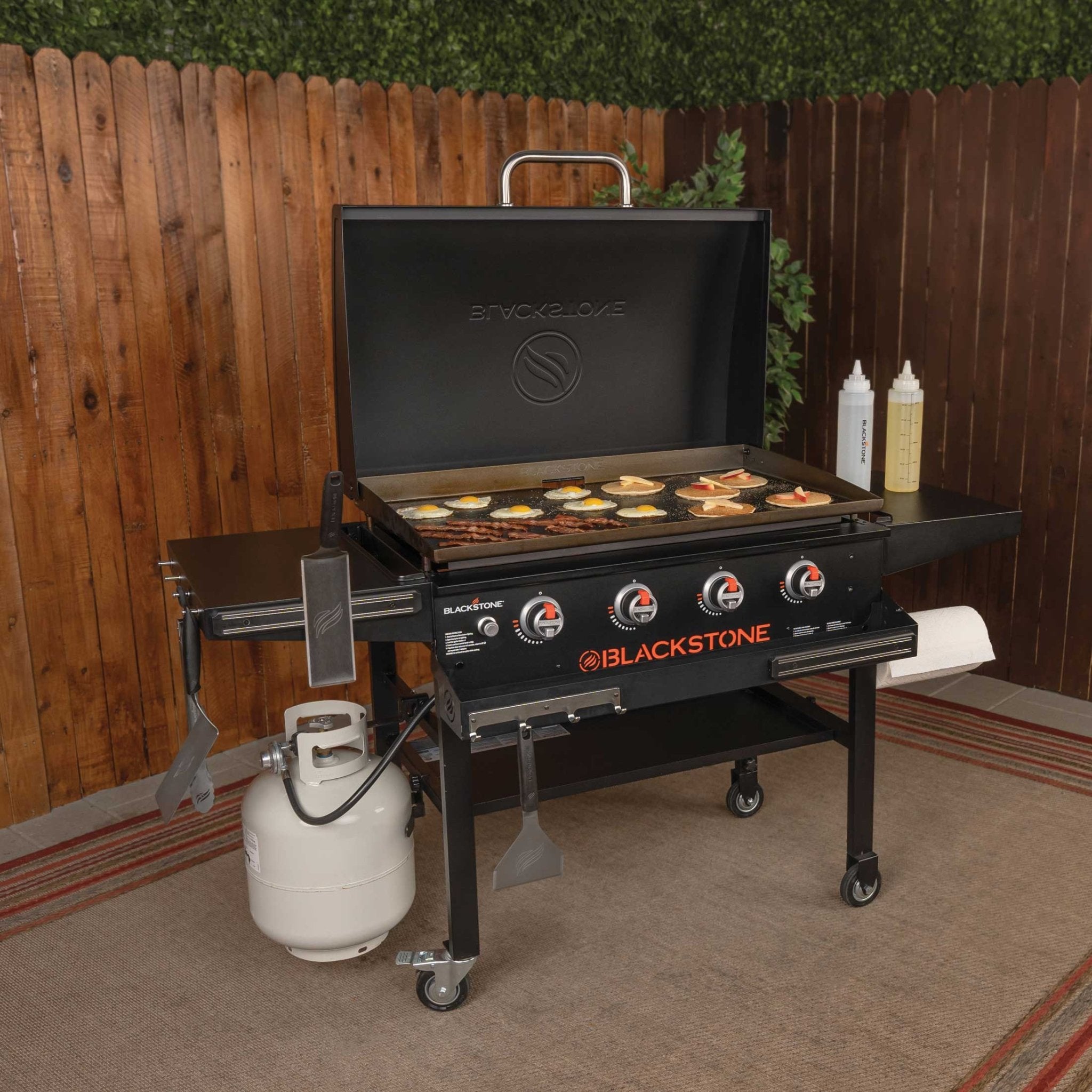 Original 36in Griddle W/Hood & Front shelf - 36