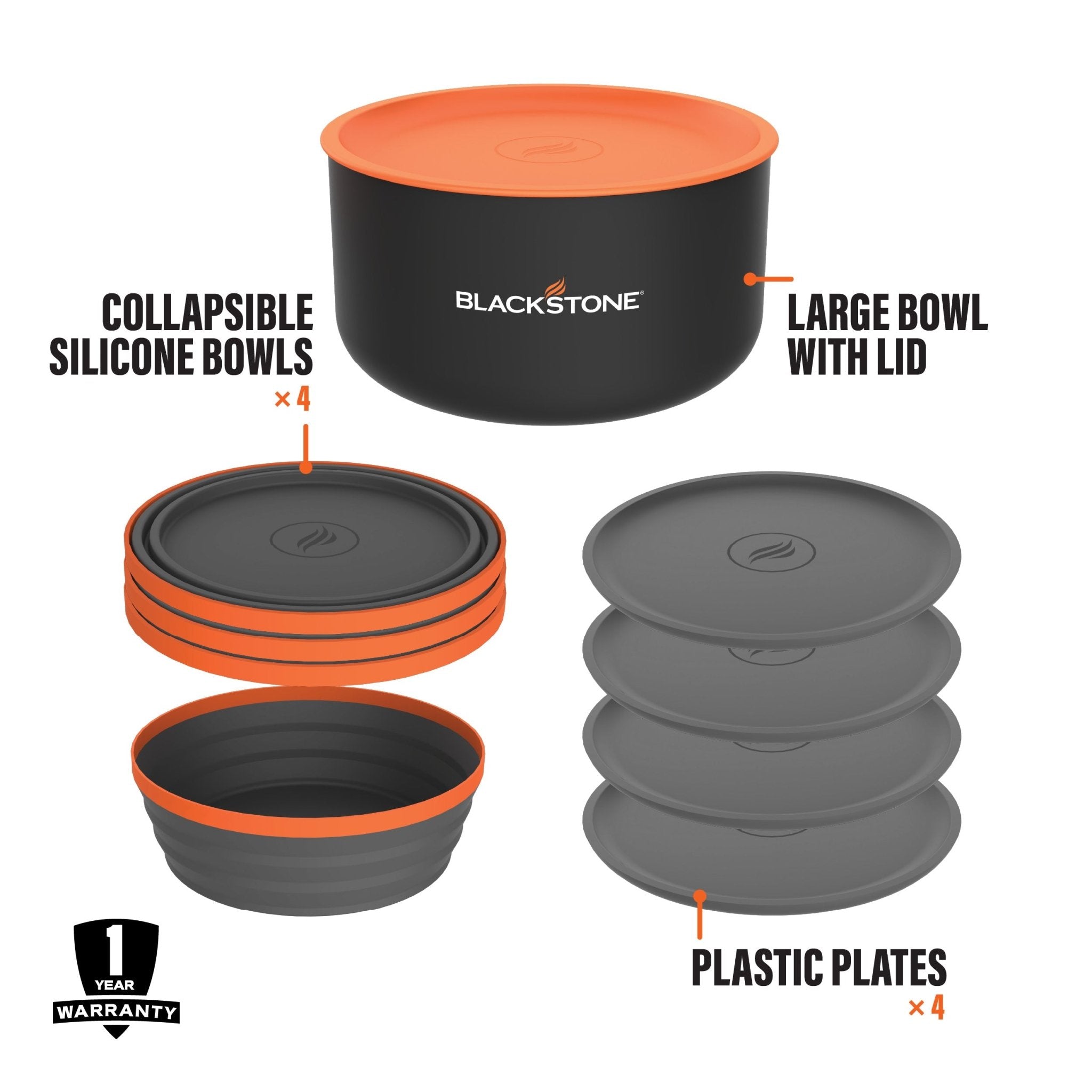 OTG Camping Tableware Set - Must - Have Griddle Accessories | Blackstone Products