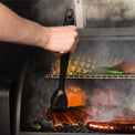 The basting brush is perfect for marinating your cuts on the grill. 