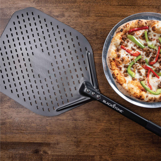 Perforated Aluminum Pizza Peel - Blackstone Products