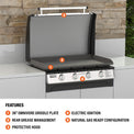 Pro Series 36" Omnivore Drop - in Griddle with Hood (Natural Gas) - | Blackstone Products