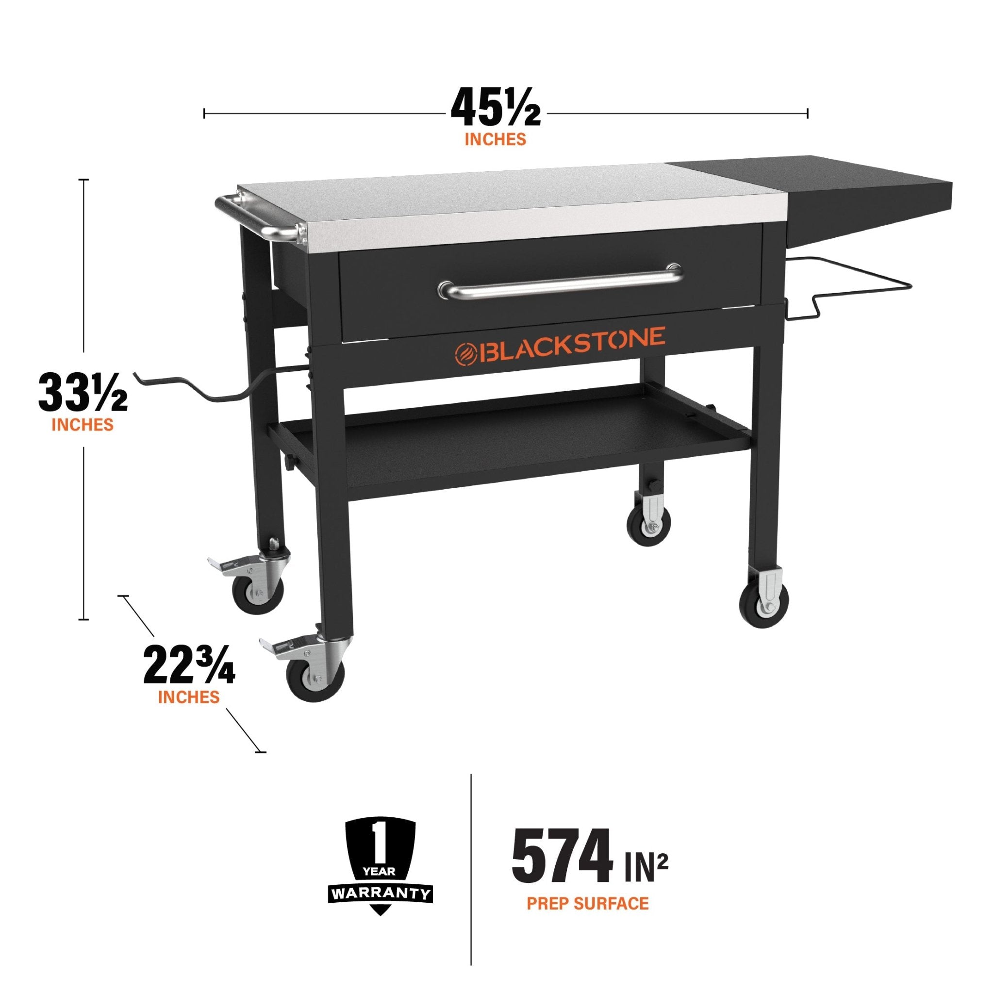 Serve & Store Prep Cart - Blackstone Products