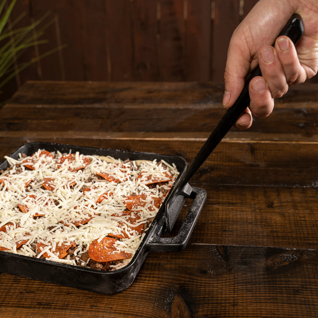 MixRBBQ Cast Iron Skillet Plate - Pizza Pan Pizza Oven Accessories