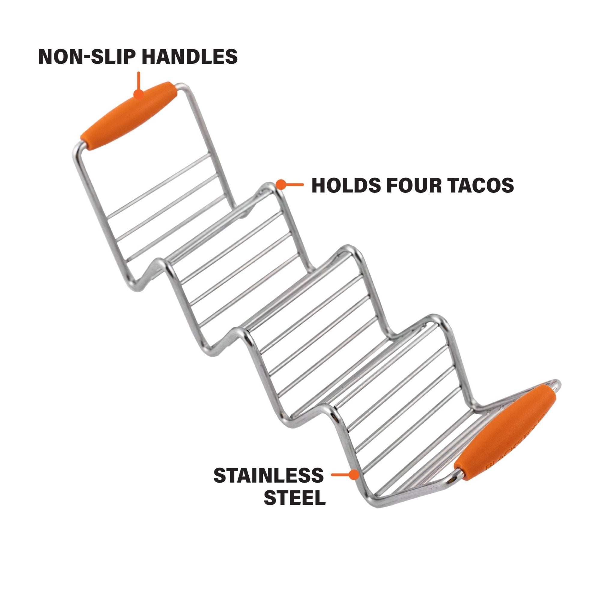 Small taco tray with silicone handles (qty 2). - Must - Have Griddle Accessories | Blackstone Products