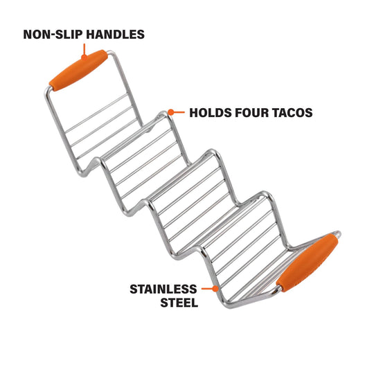 Small taco tray with silicone handles (qty 2). - Must - Have Griddle Accessories | Blackstone Products