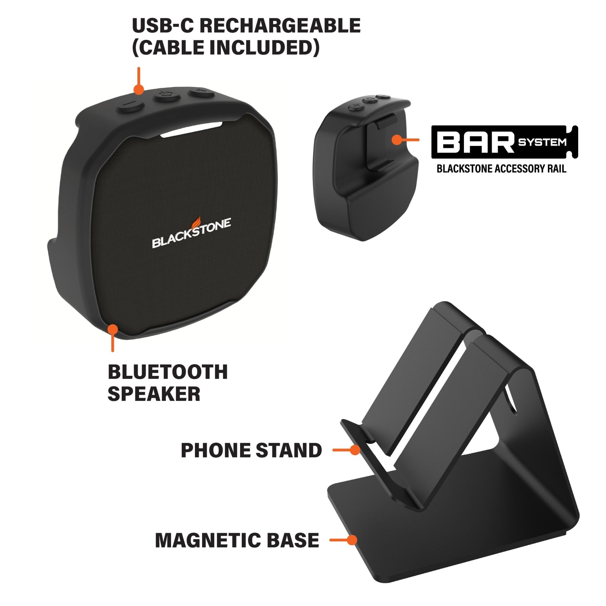 Wireless Speaker and Phone Holder - Must - Have Griddle Accessories | Blackstone Products