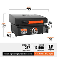 17" Griddle W/Carry Bag - Blackstone Products