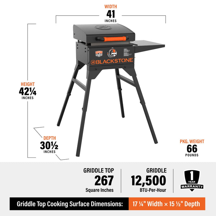 17" Griddle W/Cart & Hood - Blackstone Products