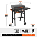 22" Griddle W/Cart & Hood - Blackstone Products