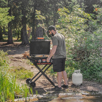 22" Griddle W/Hood & Scissor Legs - Blackstone Products