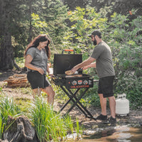 22" Griddle W/Hood & Scissor Legs - Blackstone Products