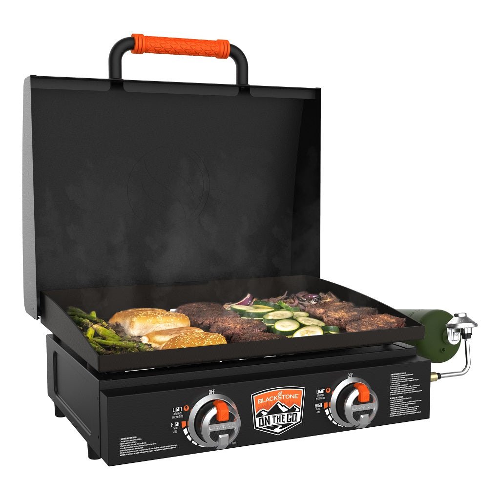 On The Go 22in Tabletop Griddle w/Hood – Blackstone Products