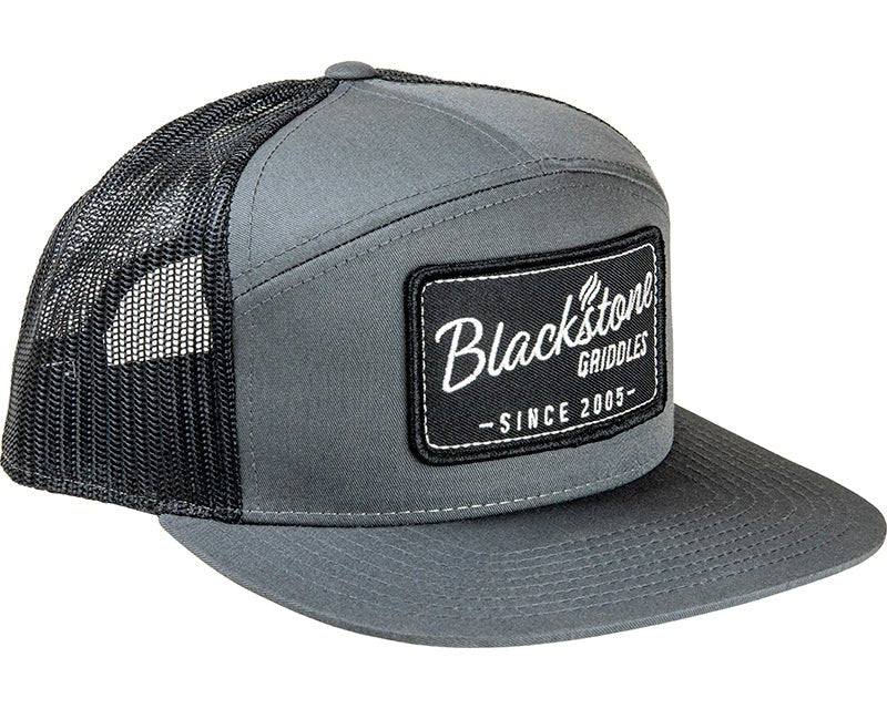 3027 RETRO PATCH 7 PANEL HAT-CHARCOAL - Blackstone Products