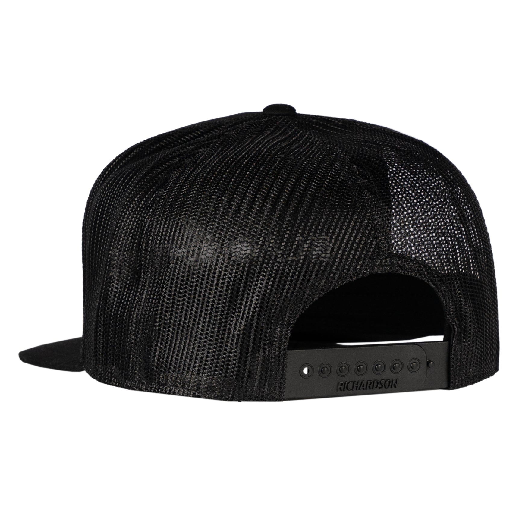 3057 - Blackstone Logo Flat Panel Black Hat - Blackstone Products