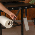 Use the side shelf hooks to hold your cooking tools when not in use to free up your side shelves. 