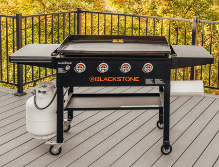 36" Griddle W/High Shelves & Hard Cover - Blackstone Products