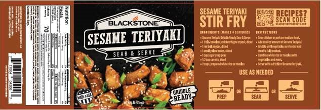 Griddle Ready Sear & Serve - Sesame Teriyaki - Blackstone Products