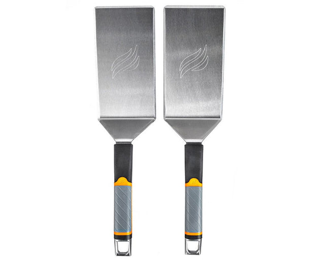 Griddle Spatula Set features two durable spatulas.