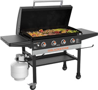 Patio 36in Cart Griddle W/Hood - Black - Blackstone Products
