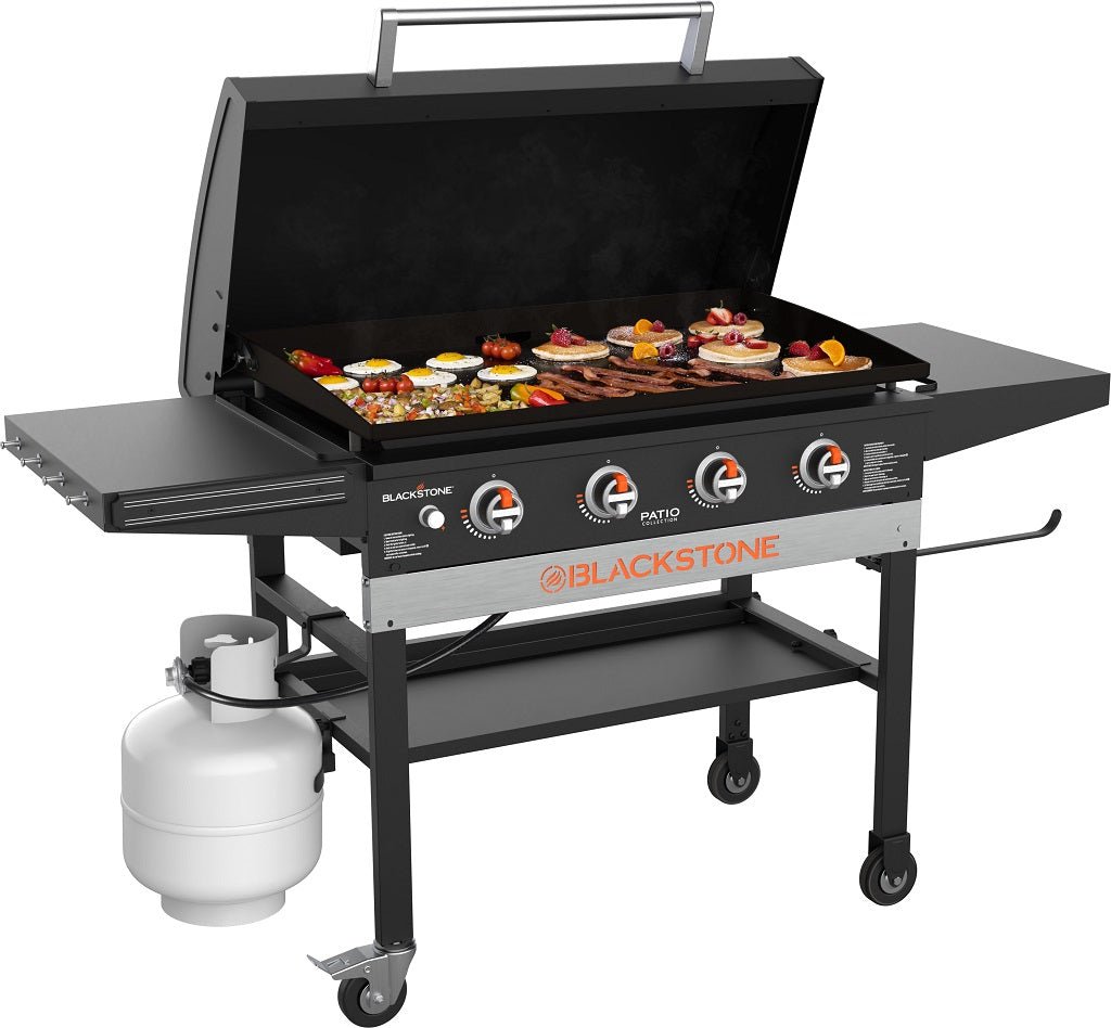 Patio 36in Cart Griddle W/Hood - Black - Blackstone Products