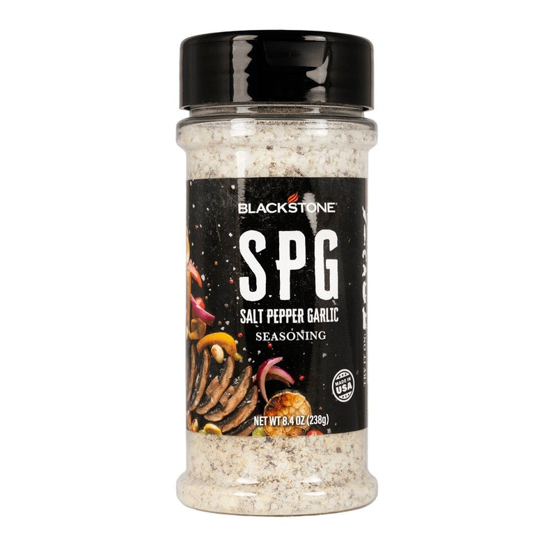 Blackstone SPG Seasoning (Salt, Pepper, Garlic). 