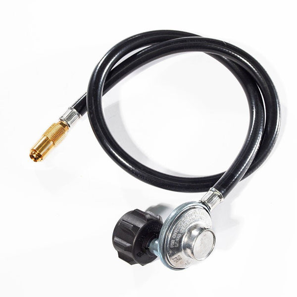 6-Foot Propane Regulator Hose With 90-Degree Elbow – Perfect For Blackstone 17" & 22" Griddles