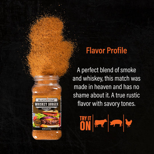 Whiskey Burger Seasoning - Blackstone Products